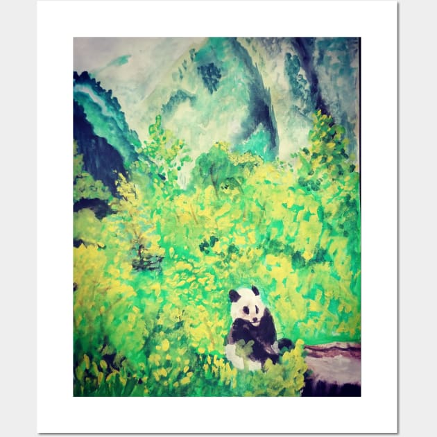 Panda Wall Art by teenamarie23art